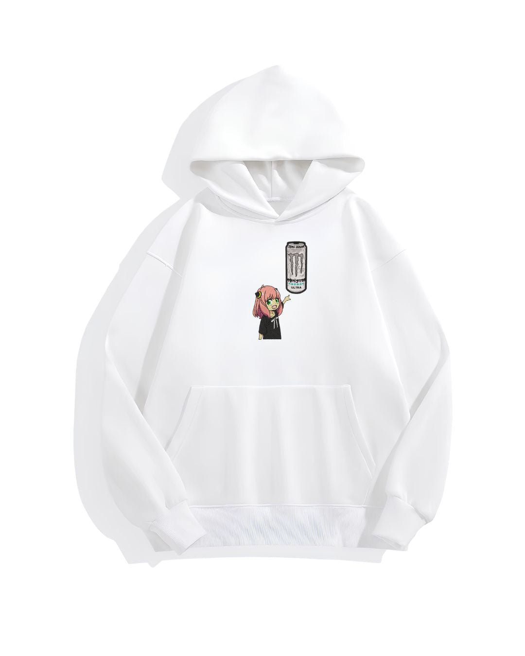 Anya Forger pointing W Monster Hoodie